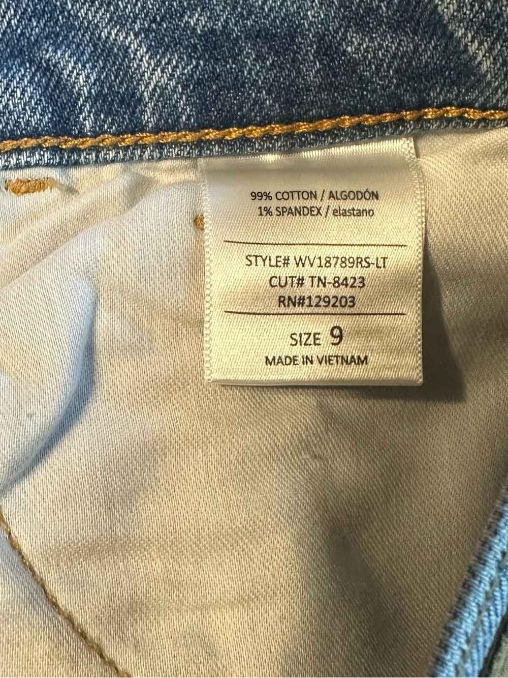 CELLO Super High-Rise Straight Leg Dad Jean - Light Blue - Picture 5 of 7